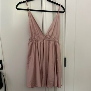 Elegant Pink Mini Dress